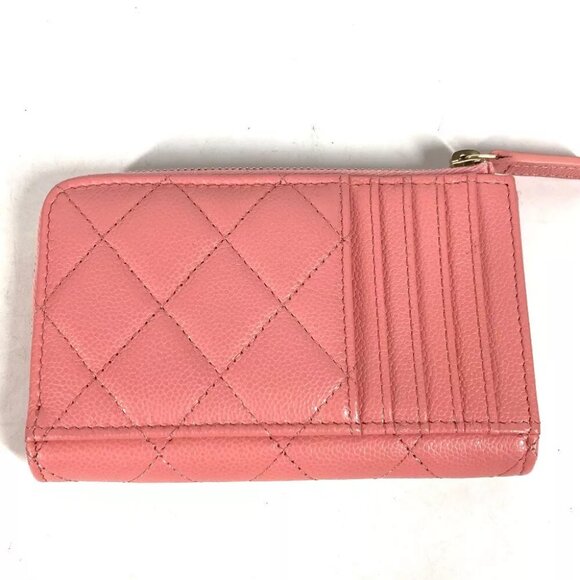 CHANEL Matelasse CC Mark Fragment Case zipper wallet case purse Unused - Picture 7 of 12